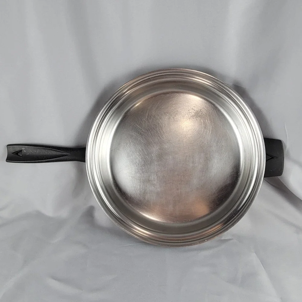 Vita Craft Stainless Steel Skillet Pan 10.5 Inch Silver Vtg Helper Handle Pan